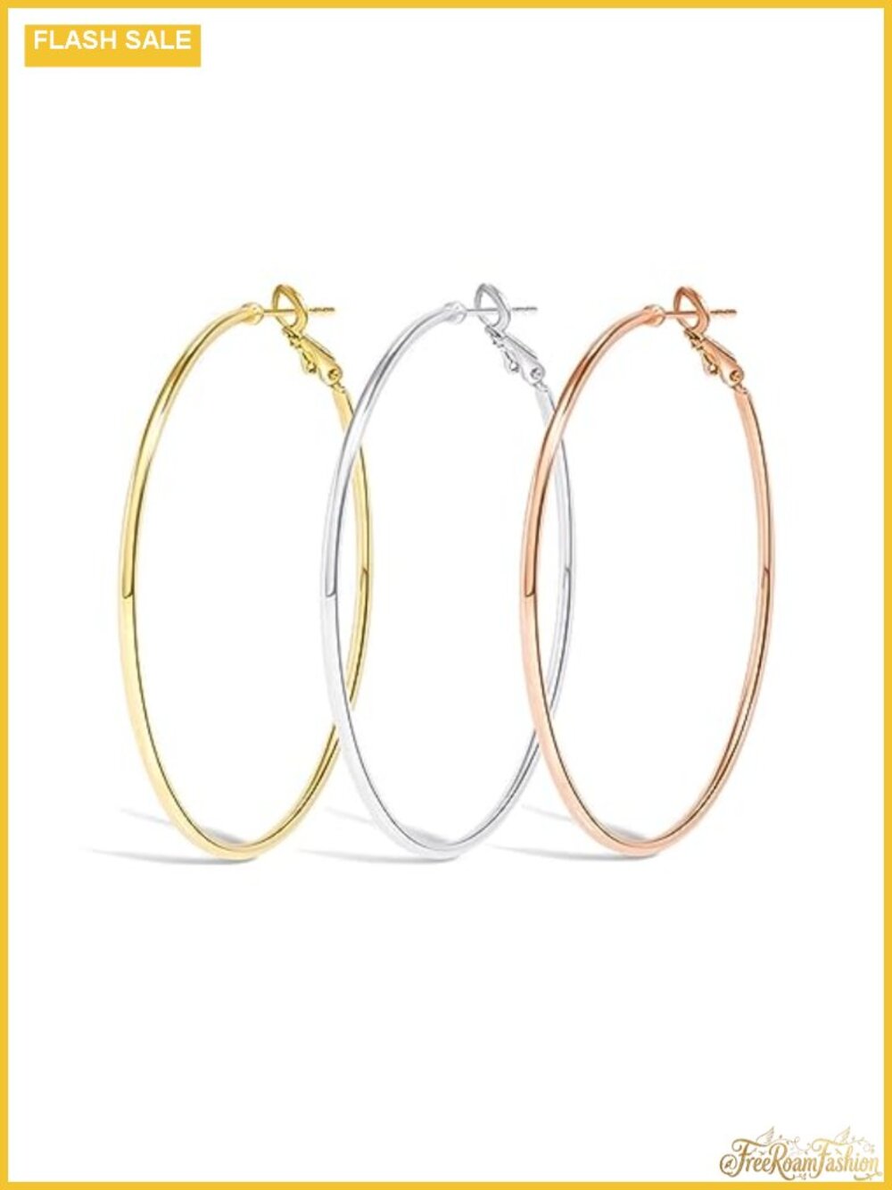 Dainty 14k Gold Hoop Earrings Set - Hypoallergenic 925 Sterling Silver Post